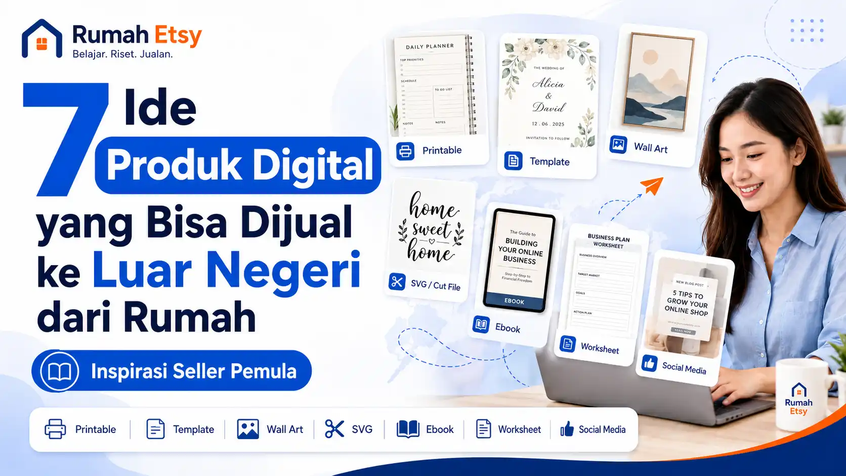 7 Ide Produk Digital yang Bisa Dijual ke Luar Negeri dari Rumah