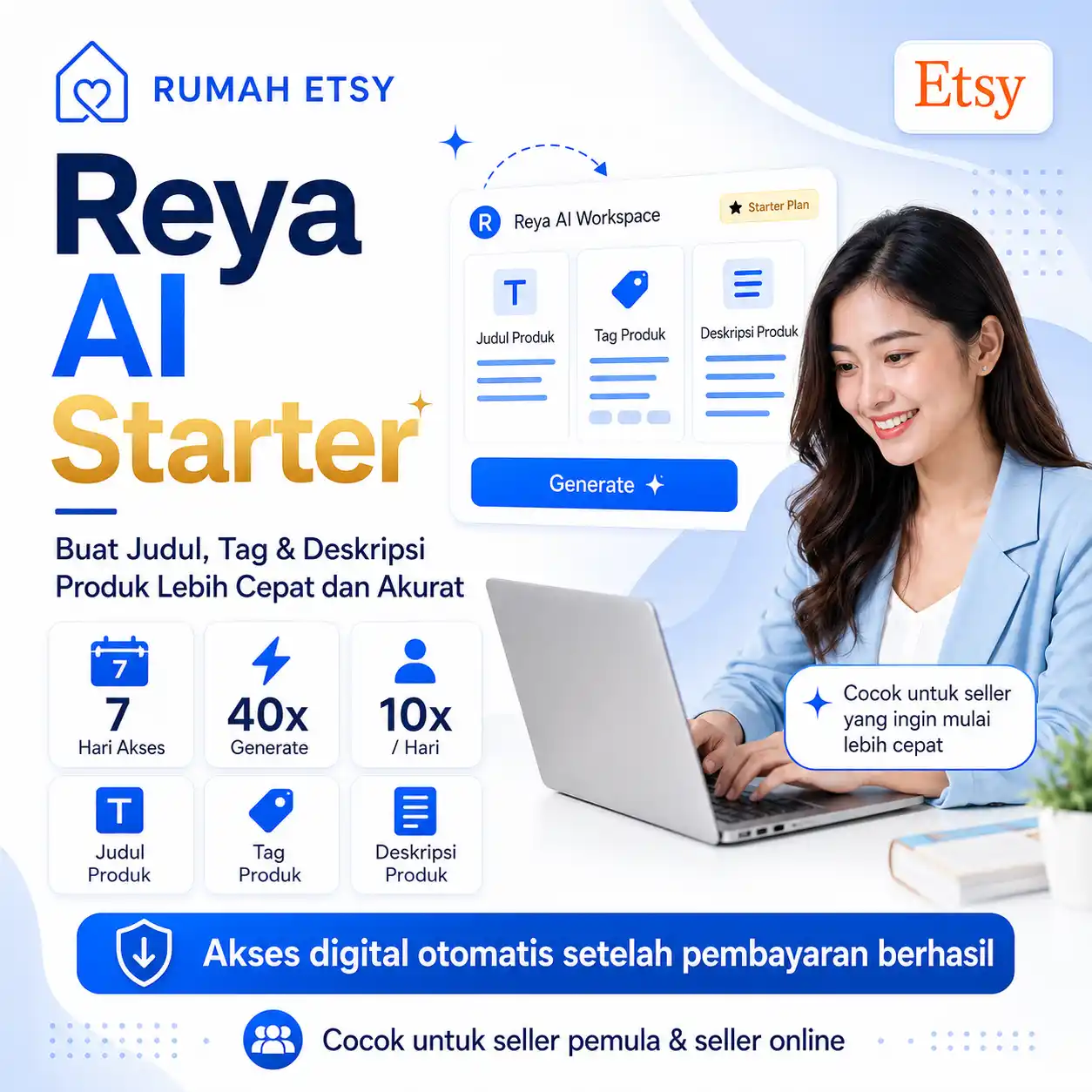 Tools Seller Etsy Buat Judul, Tag & Deskripsi Produk Instant