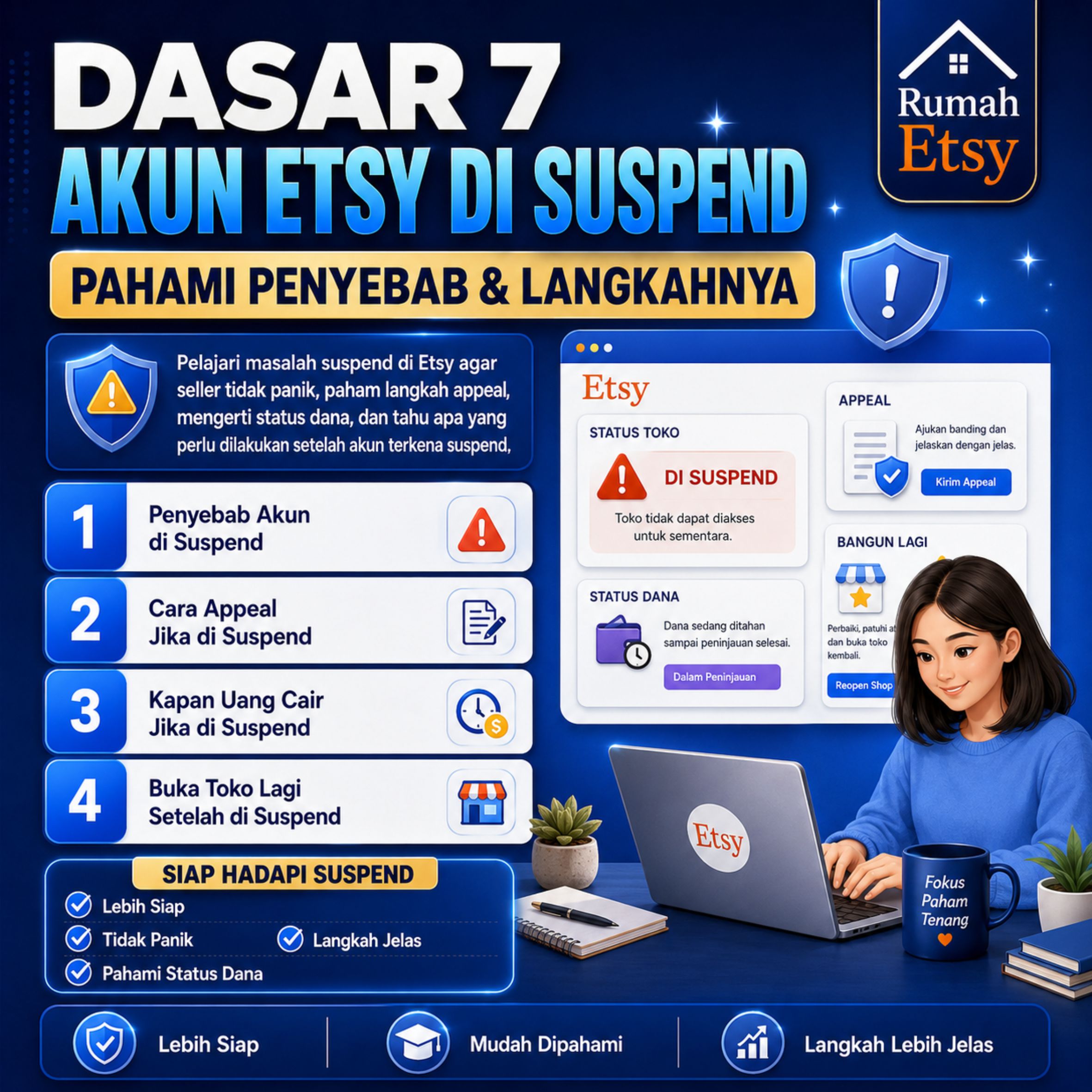 DASAR 7 | Suspend Etsy: Penyebab, Appeal, dan Langkah Setelahnya