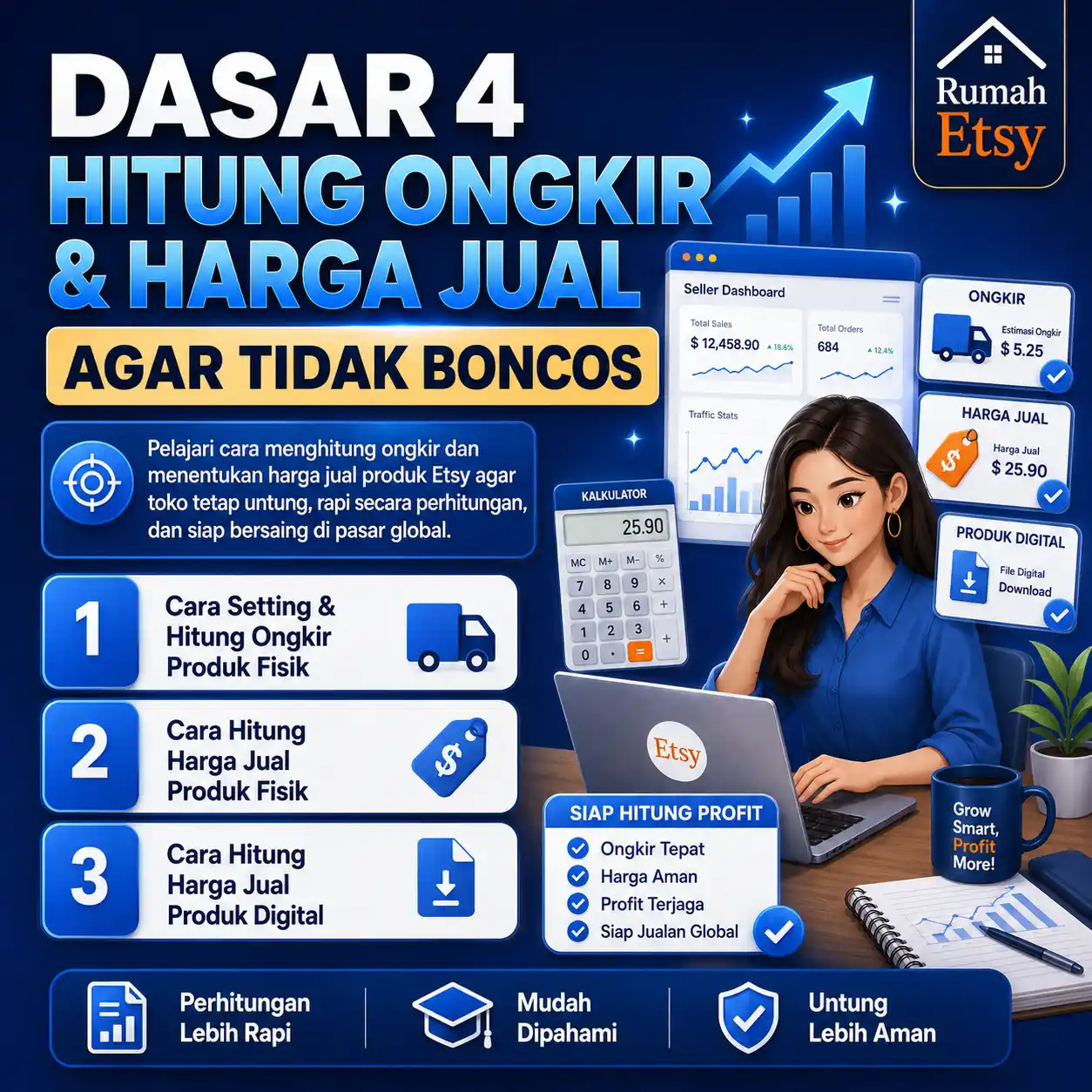 DASAR 4 | Hitung Ongkir & Harga Jual Agar Tidak Boncos